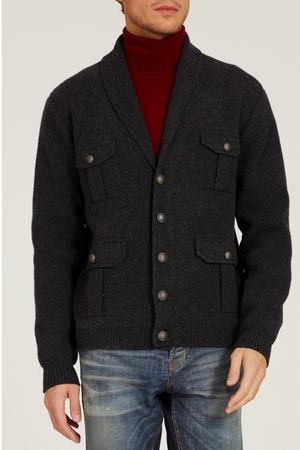 Серый пиджак с карманами Gucci 470103060