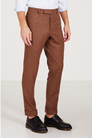 Коричневые брюки со стрелками Gucci 470103087