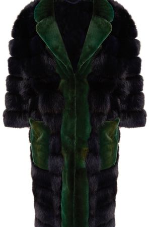 Пальто из меха с отделкой DREAMFUR 1401103896 купить с доставкой