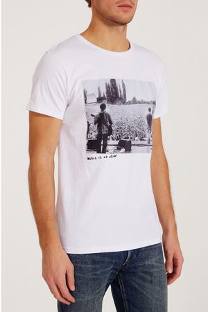 Белая футболка с фотопринтом Brothers — Oasis Ko Samui 2184102355 вариант 2