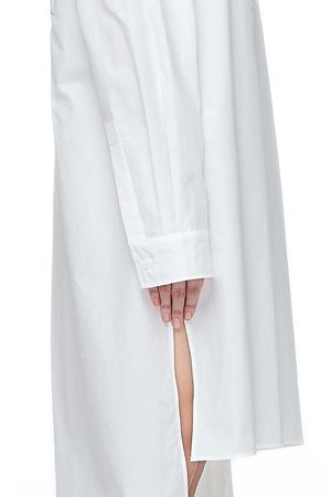Белое хлопковое платье-рубашка Y-3 CY6866 купить с доставкой