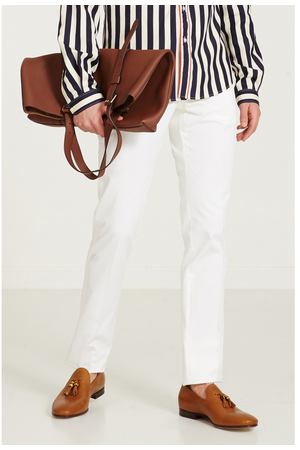 Белые мужские брюки Gucci 470104079