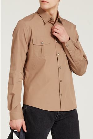 Мужская сорочка оттенка хаки Gucci 470104115 вариант 2