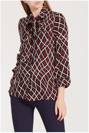 Контрастная блузка на пуговицах Gucci 470103909 вариант 2