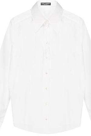 Белая рубашка с длинными рукавами Dolce & Gabbana 599104546