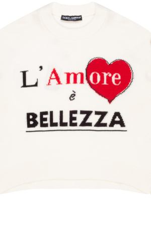 Кашемировый джемпер с надписью Dolce & Gabbana 599104549