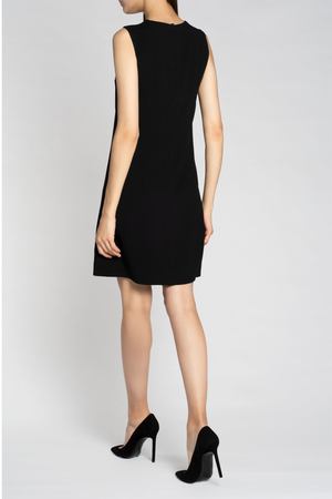 Платье черное с аппликацией Dolce & Gabbana 599104552 купить с доставкой
