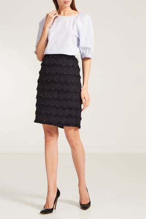 Черная юбка с ажурной отделкой Marc Jacobs 167103504 вариант 3 купить с доставкой