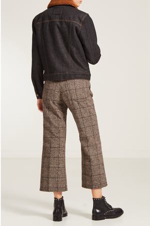 Серые брюки в клетку Marc Jacobs 167103510 купить с доставкой