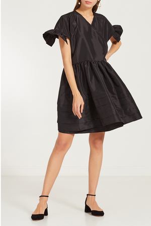 Черное атласное платье Frisca Cecilie Bahnsen 1867104247