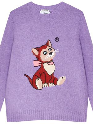 Сиреневый пуловер Miu Miu x Disney® Miu Miu 375104645