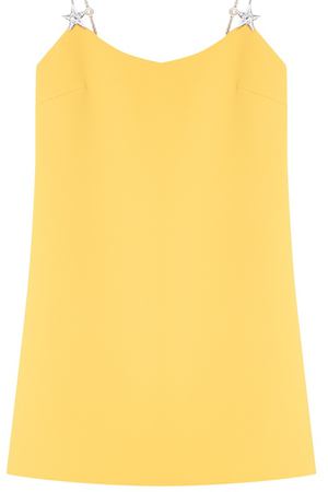 Желтое платье на бретелях Miu Miu 375104653