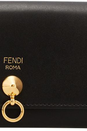 Черный кошелек с золотистой деталью Fendi 1632105395