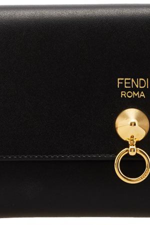 Черный кожаный кошелек Fendi 1632105420