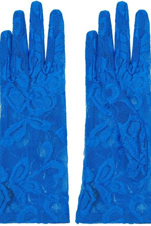 Голубые кружевные перчатки Gucci 470104472