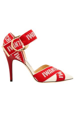 Красно-белые туфли Bea 100 Jimmy Choo 25105795 вариант 2