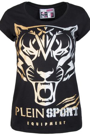 Хлопковая футболка Plein Sport Plein Sport WTK0201 Черный/тигр зол сер