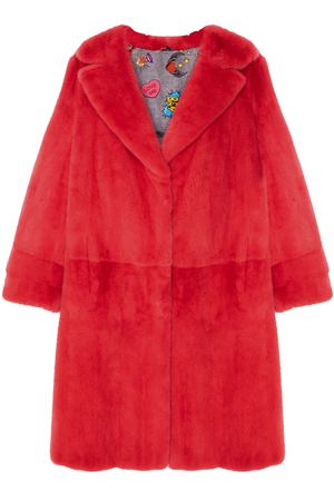 Розовое меховое пальто Меха Екатерина 2802106448 купить с доставкой