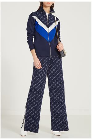 Куртка-олимпийка с шевронами и монограммами Stella McCartney 193106813 купить с доставкой
