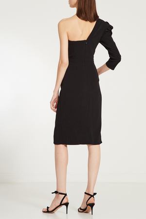 Асимметричное черное платье Elisabetta Franchi 1732107343 купить с доставкой