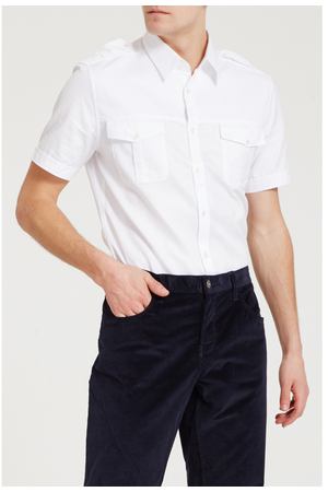 Белая рубашка с коротким рукавом Gucci 470106581