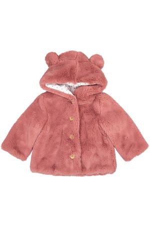 Пальто из искусственного меха с капюшоном, 3 мес. -3 года La Redoute Collections 109454