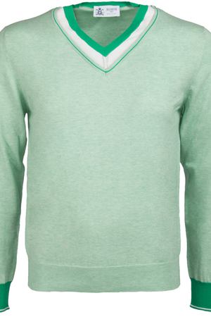 Хлопковый пуловер DALMINE Dalmine 789002-зелен-V вариант 2