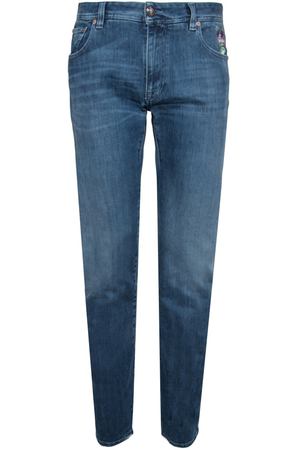 Синие джинсы с вышивками ETRO 907107766 вариант 2
