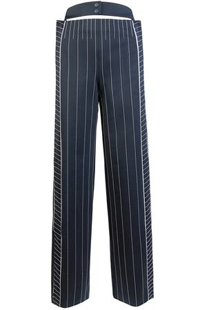 Широкие полосатые брюки Valentino 210107802