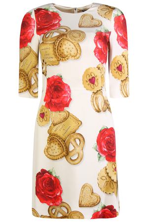 Платье-футляр с крупным принтом Dolce & Gabbana 599107862