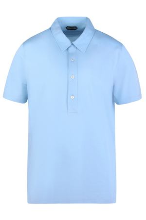 Голубая футболка-поло Tom Ford 2341108045 вариант 2