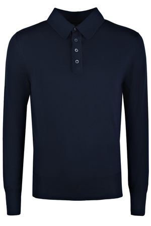 Темно-синяя рубашка-поло Tom Ford 2341108056 вариант 2 купить с доставкой
