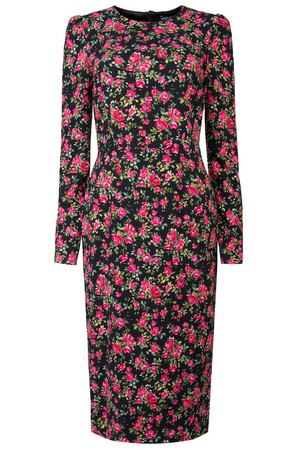 Платье-футляр с мелким цветочным принтом Dolce & Gabbana 599108274