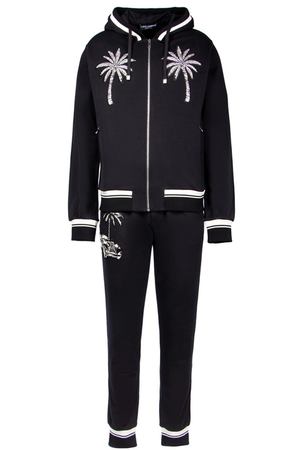 Черно-белый спортивный костюм с пальмами Dolce & Gabbana 599108240