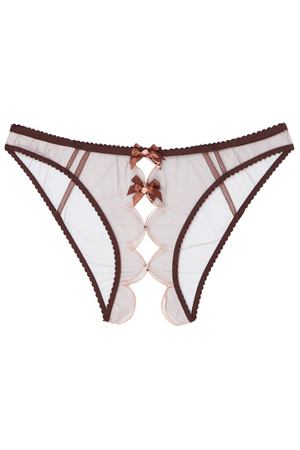 Французские трусики Lorna коричневые с персиковым Agent Provocateur 69101802 вариант 3