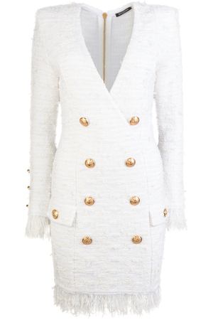 Белое платье-жакет Balmain 88108828 вариант 2 купить с доставкой