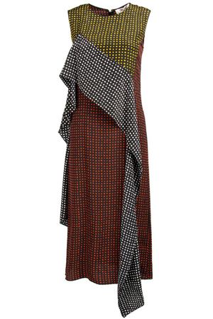 Асимметричное комбинированное платье Diane Von Furstenberg  110108902