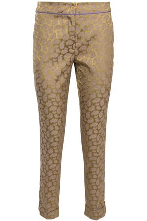 Золотистые брюки с узором пейсли ETRO 907108908