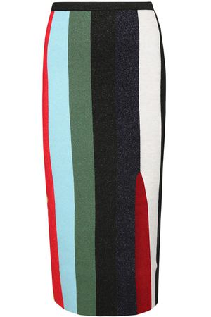 Полосатая люрексная юбка Diane Von Furstenberg  110108808 вариант 2