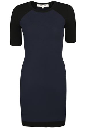 Трикотажное платье с контрастными рукавами Diane Von Furstenberg  110108862 вариант 2