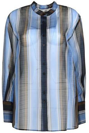 Полосатая шелковая блуза Diane Von Furstenberg  110108838 вариант 2 купить с доставкой