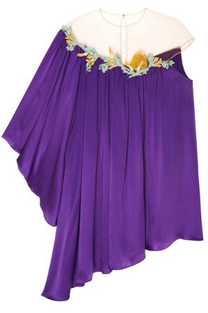 Асимметричное фиолетовое платье Alena Akhmadullina 73109236