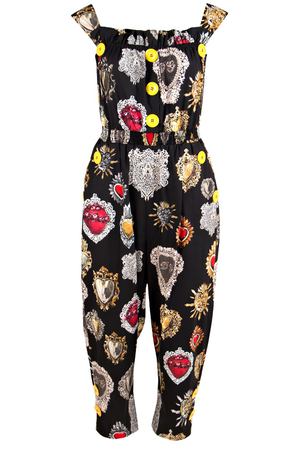 Комбинезон с принтом и декором Dolce & Gabbana 599108224 вариант 3
