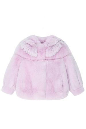 Розовая куртка с меховой отделкой Korta 2697109141 вариант 2