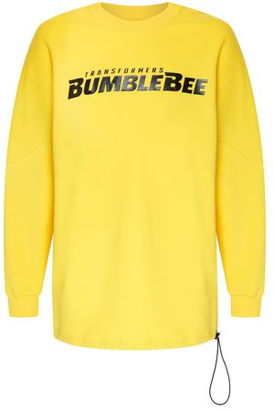 Желтый свитшот оверсайз с надписью Bumblebee x Chapurin Chapurin 778109340