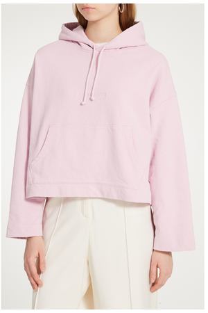 Розовое кроп-худи Acne Studios 876109099