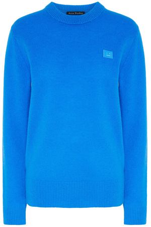 Синий шерстяной джемпер Acne Studios 876109151 вариант 3