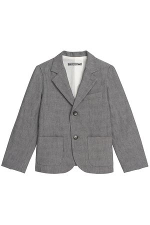Серый хлопковый пиджак Bonpoint 1210109308