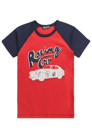 Хлопковая двухцветная футболка Bonpoint 1210109342 купить с доставкой
