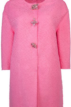 Хлопковое пальто ERMANNO SCERVINO Ermanno Scervino D306D734 Розовый брошь купить с доставкой